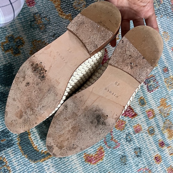 Woven beige nisolo mules - Picture 4 of 6